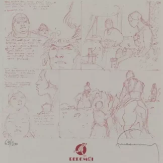 ex-libris Hermann Bois-Maury signé crayonné