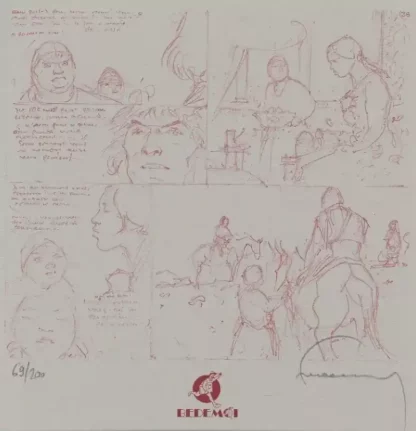 ex-libris Hermann Bois-Maury signé crayonné