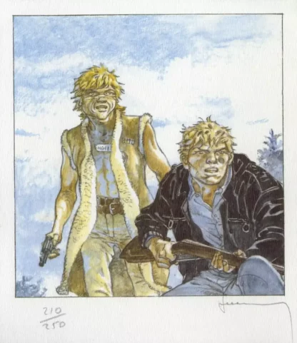 Ex-libris Jérémiah Kurdy signé Hermann