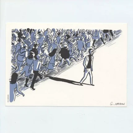Ex-libris L’échappée signé Grégory Mardon offset