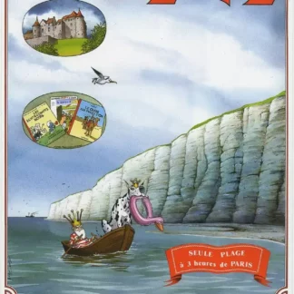 Ex-libris La Nef des Fous Turf offset signé Dieppe