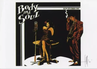 Ex-libris Tequila Desperados Body and Soul Cassini offset signé