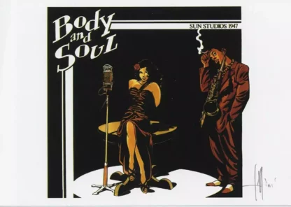 Ex-libris Tequila Desperados Body and Soul Cassini offset signé