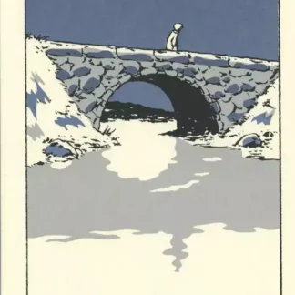 Ex-libris Petit verglas Le pont sérigraphié signé Sattouf