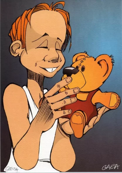 ex-libris Teddy Bear Gaeta Dr Grahms signé
