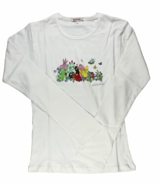 T-shirt Femme Barbapapa Famille manches longues  blanc