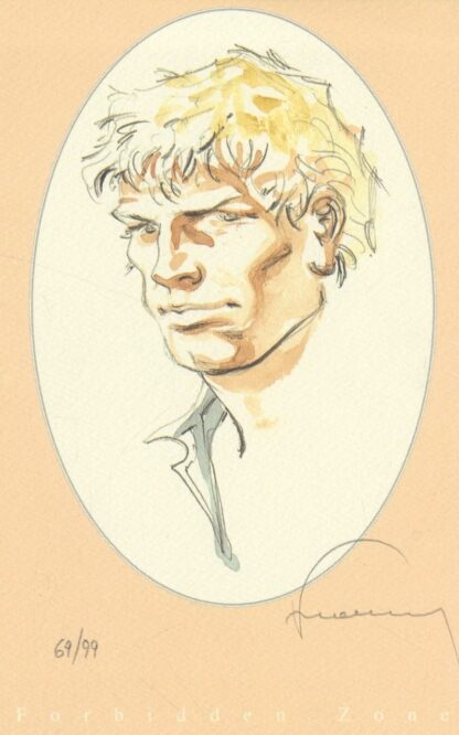 Hermann, Portrait de Jérémiah, version fond rose