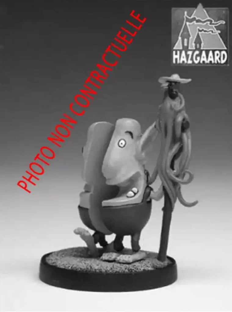 figurine métal Donjon Jean-Jean et Yvette Hazgaard