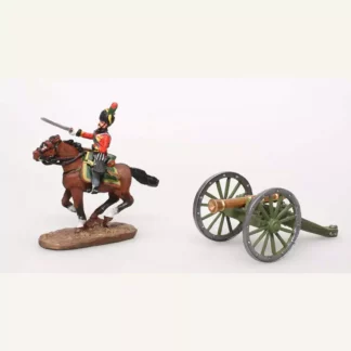 Figurine Napoléon 1/72 cavalier canon affût