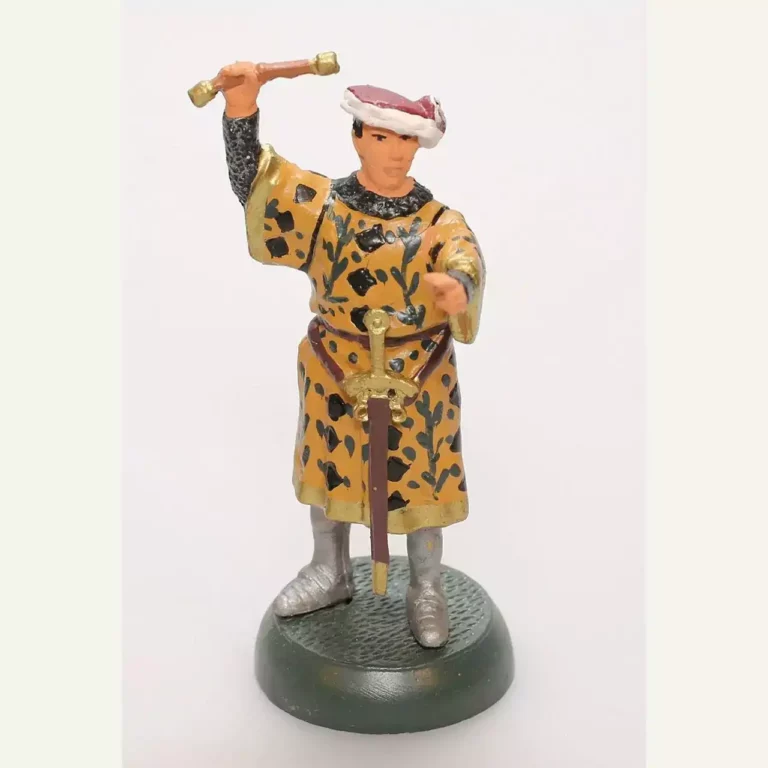 Figurine noble médiéval métal 1/32