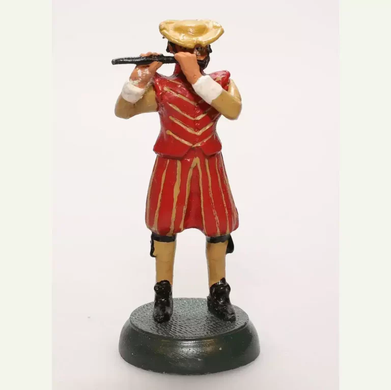 Figurine troubadour médiéval métal 1/32