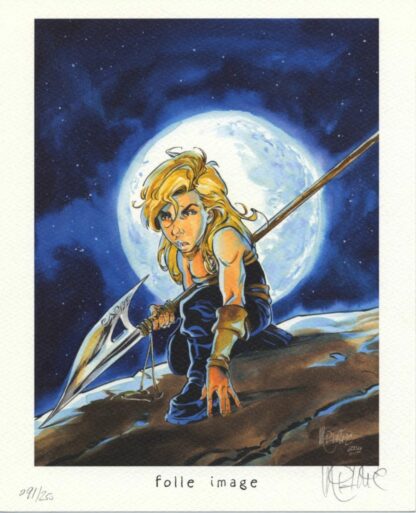 Guerrier sous la lune
