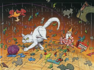 La Nef des Fous, Turf, Ex-libris offset signé + Puzzle Chat