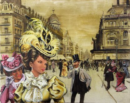 Dany, La Bourse, Toile, Edition limitée 20 exemplaires