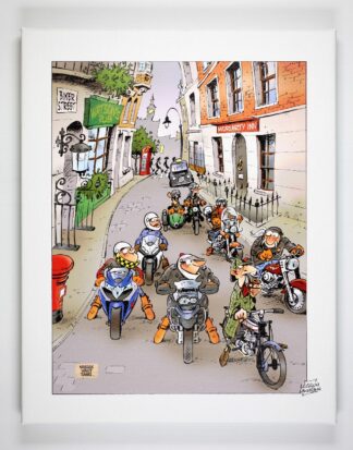 Mieux vaut tard, Laudrain, Toile imprimée, Biker Street