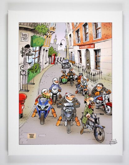 Mieux vaut tard, Laudrain, Toile imprimée, Biker Street