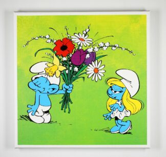 Les Schtroumpfs Toile imprimée Le Bouquet