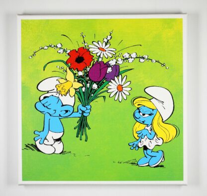 Les Schtroumpfs Toile imprimée Le Bouquet