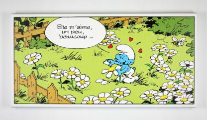 Les Schtroumpfs : Elle m'aime...Toile imprimée