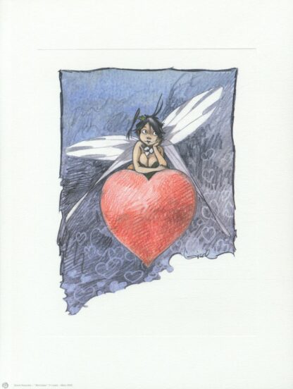 Loisel, Peter Pan, Affiche offset, Fée Clochette, Mon Coeur