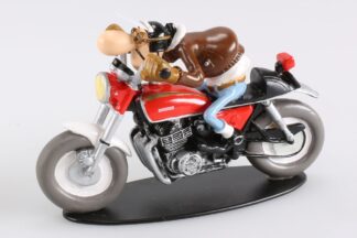 Figurine Résine d'Edouard Bracame sur sa Honda CB 750 Joe Bar Team