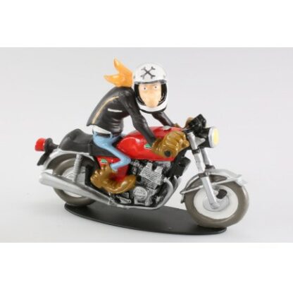 Joe Bar Team, Figurine en résine, René Lagauffre sur sa Laverda 1000