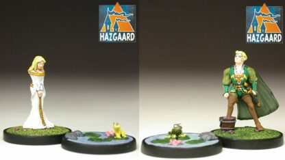 Garulfo et Romuald + Héphylie et sa rainette : Figurine métal Hazgaard