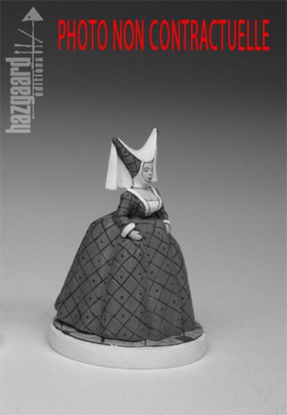 La Nef des fous - Reine Ophélie - Reine Blanche | Figurine Hazgaard par Turf |  (non peinte)