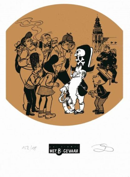 Stallaert, Sleen, Néron, Ex-libris sérigraphié signé, Le pirate