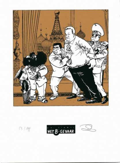 Stallaert, Sleen, Néron, Ex-libris sérigraphié signé, Eltsine
