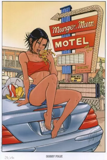 De Vita, Swolfs, James Healer, Ex-libris signé, Motel