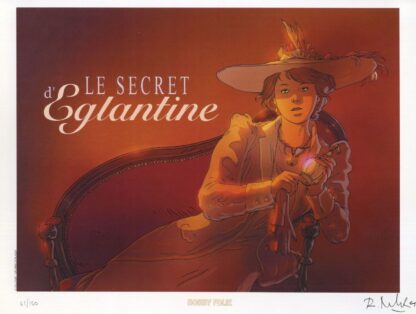 Drommelschlager, Les voyages de Kaël, Ex-libris offset signé, Le Secret d'Eglantine