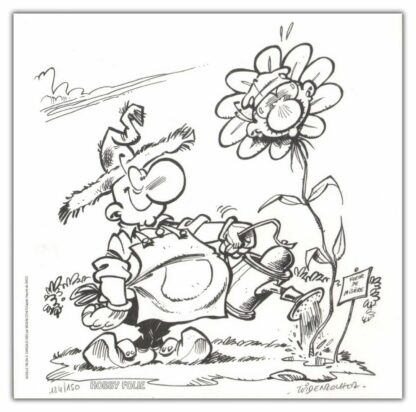 Widenlocher, Achille Talon, Ex-libris offset signé, Fleur de misère
