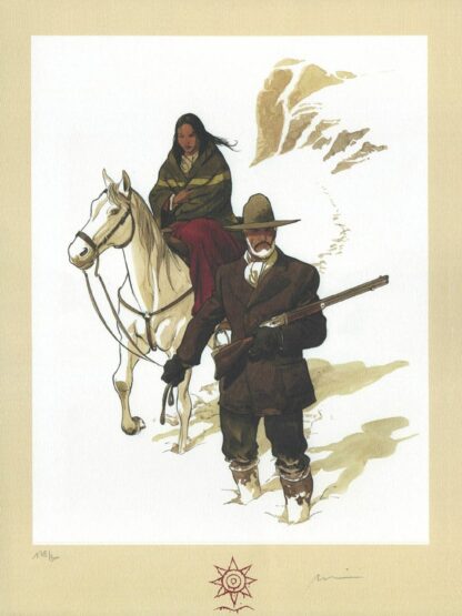 L'étoile du désert Affiche offset signée : Dans la neige