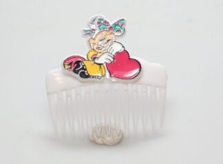 Minnie coeur Peigne blanc Disney