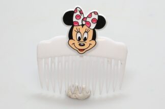 Peigne blanc tête de Minnie de face Disney