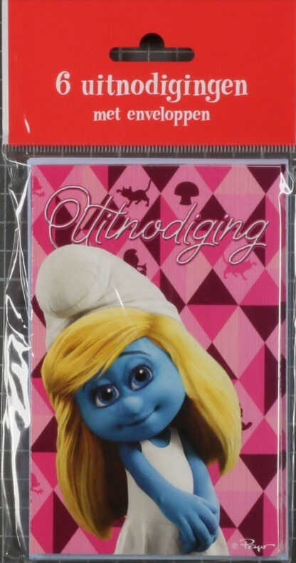 Les Schtroumpfs : 6 uitnodigingen Smurfette (movie)