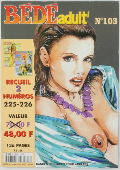 BD strictement pour adulte, Bédé Adult N°103, Recueil de 2 numéros : n°225 et n°226