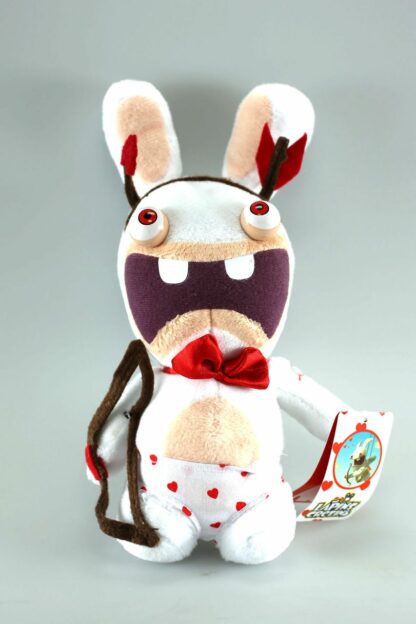 Lapin Crétin, Peluche, Lapin amour, bouche ouverte