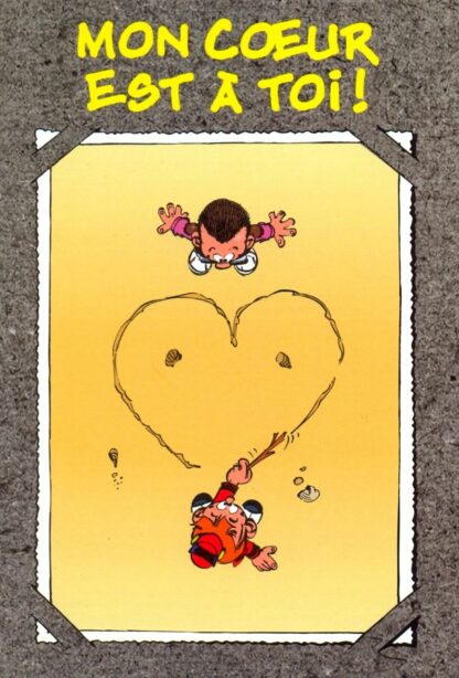 Le Petit Spirou : Carte Postale : Mon coeur est à toi !...On part quand tu veux ! Joyeux anniversaire !