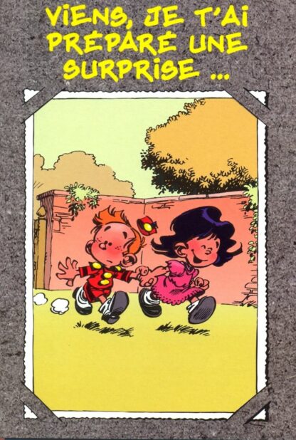 Le Petit Spirou : Carte Postale : Viens, je t'ai préparé une surprise... Bon anniversaire !