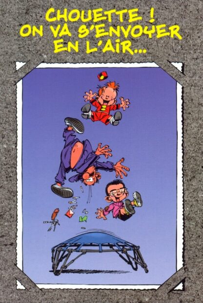 Le Petit Spirou : Carte Postale : Chouette ! On va s'envoyer en l'air...et faire une fête du tonnerre ! Bon anniversaire !