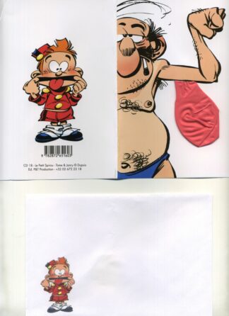 Le Petit Spirou - Carte Postale - Mr. Megot (Ballon) biceps