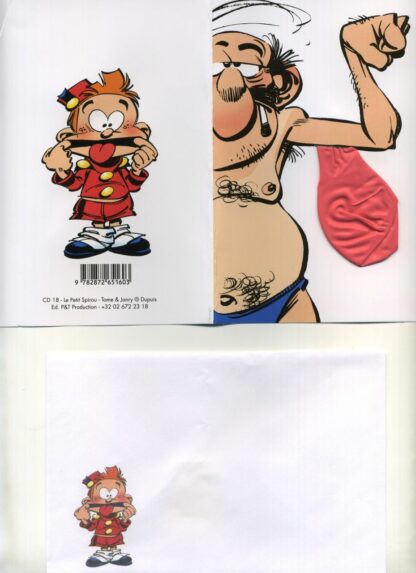 Le Petit Spirou - Carte Postale - Mr. Megot (Ballon) biceps