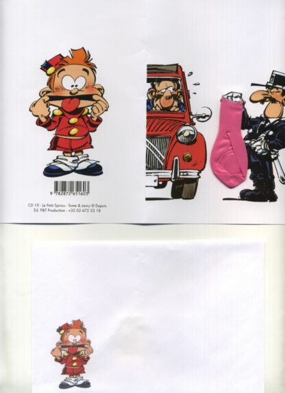 Le Petit Spirou - Carte Postale - Souffler dans le Ballon