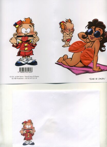 Le Petit Spirou - Carte Postale - Melle Chiffre (Ballon)