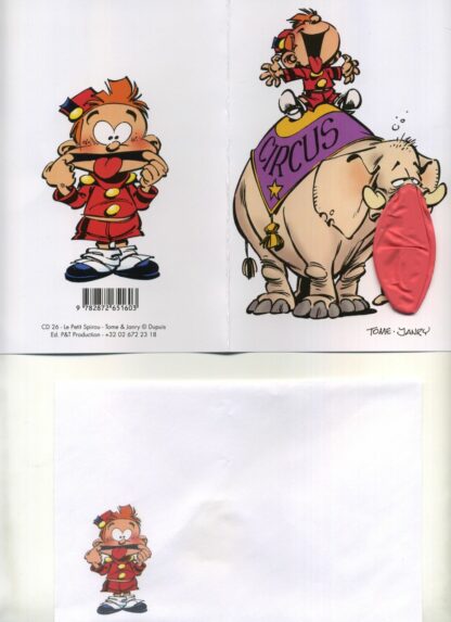 Le Petit Spirou - Carte Postale -Eléphant (Ballon)