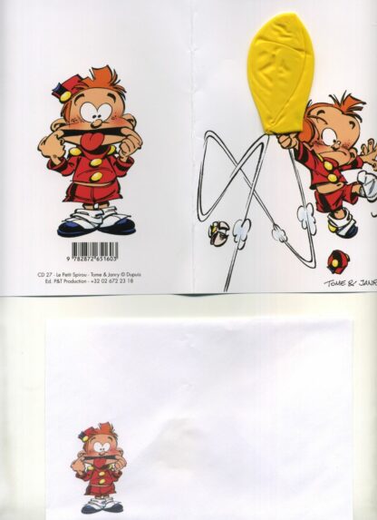 Le Petit Spirou - Carte Postale - (Ballon) fou