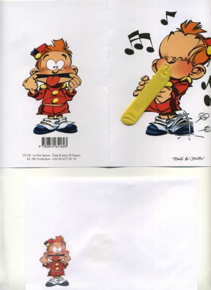 Le Petit Spirou - Carte Postale - (Ballon) trompette