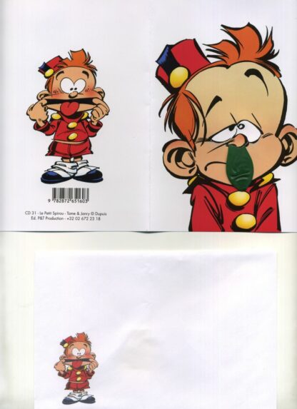 Le Petit Spirou - Carte Postale - La goutte au nez (Ballon)